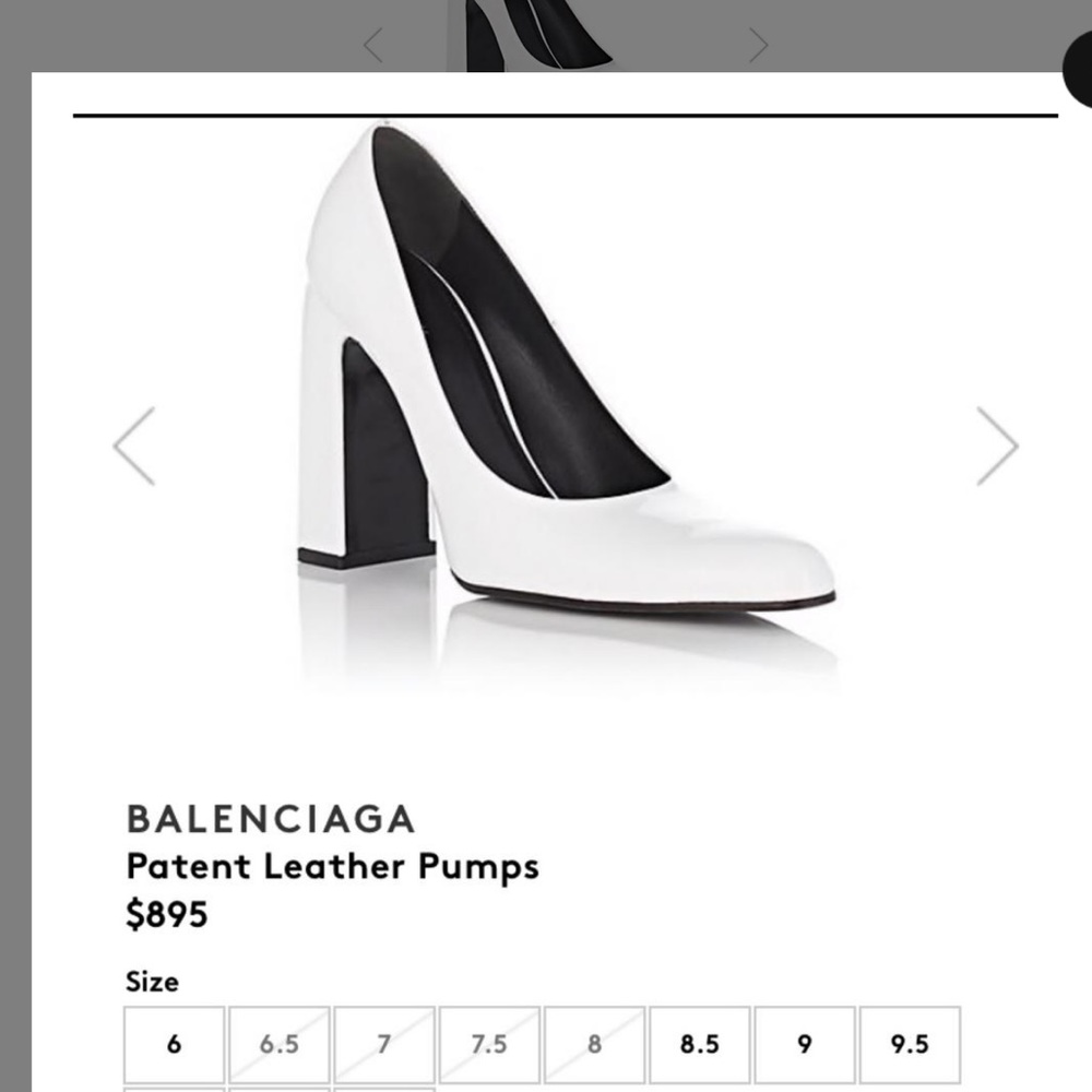 Balenciaga white pumps NEW